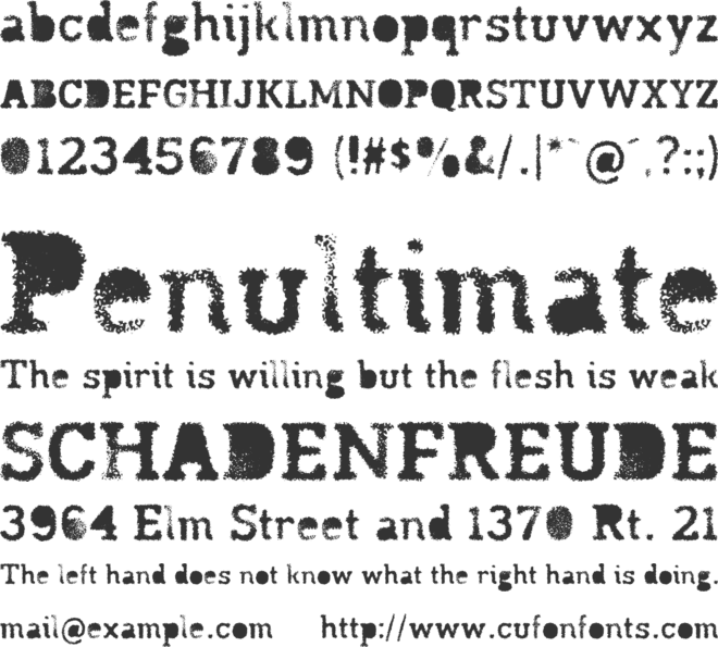 Madawaska font preview