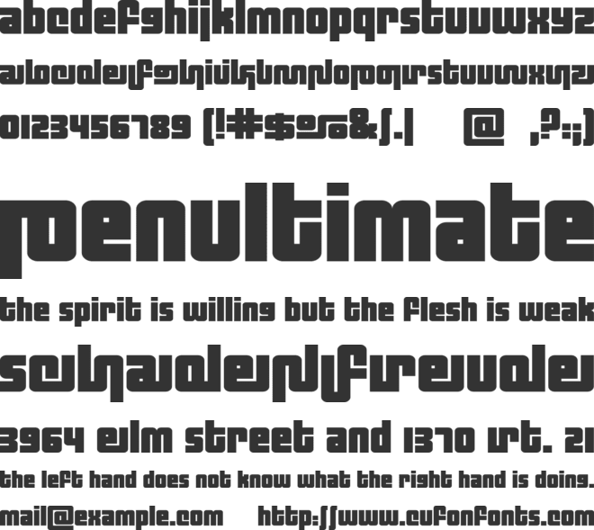 Funkyphonk font preview