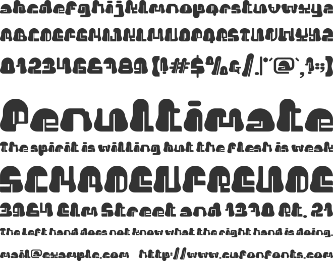 Vibe Tribe font preview