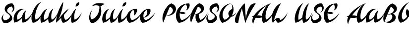Saluki Juice PERSONAL USE font download