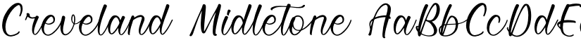 Creveland Midletone font download