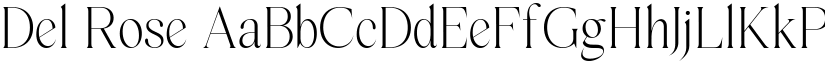 Del Rose font download