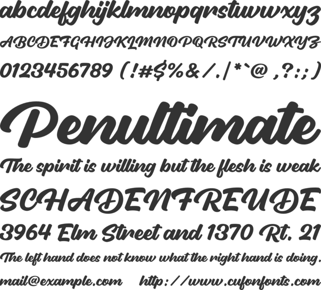 Funland font preview