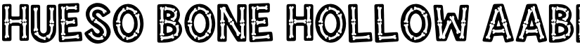 Hueso Bone Hollow font