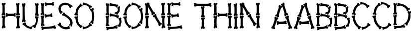 Hueso Bone Thin font