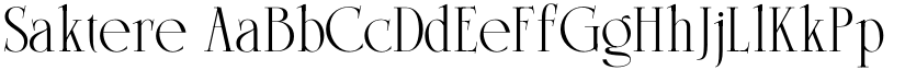 Saktere font download