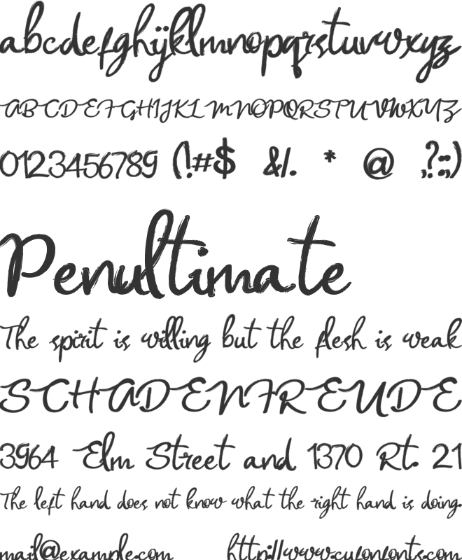 Stone Miracle Pretty Style font preview