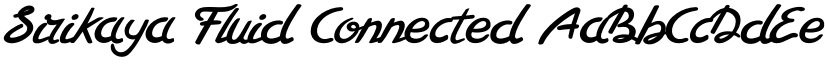 Sirikaya Fluid Connected font download