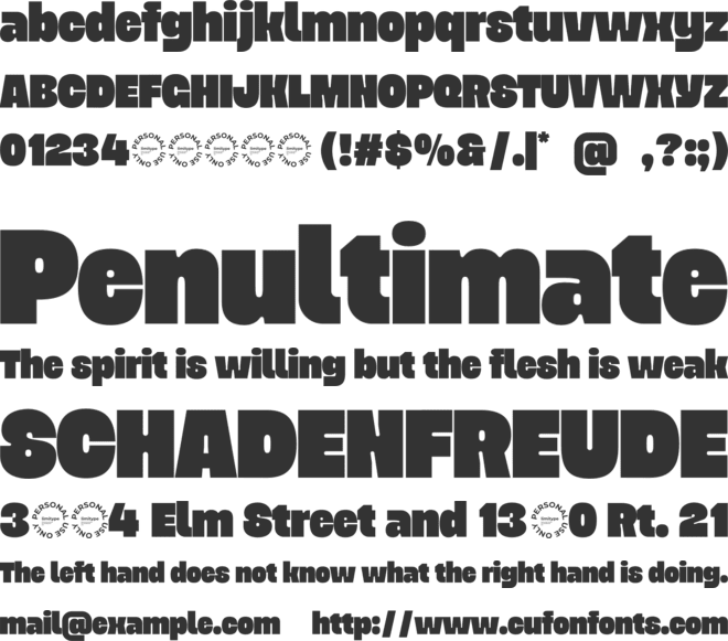 Oresta Bold Display Font font preview