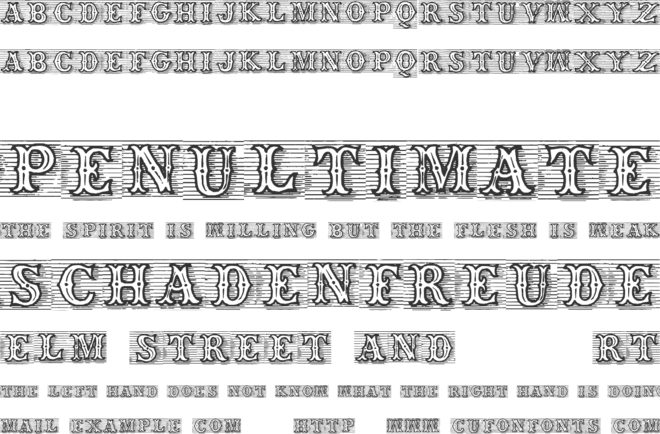 TagWood font preview