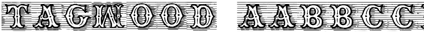 TagWood font