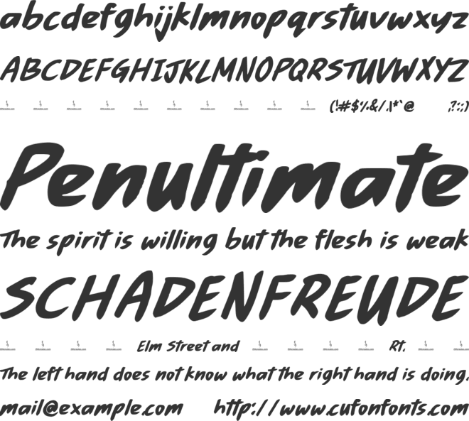 Seahorse font preview