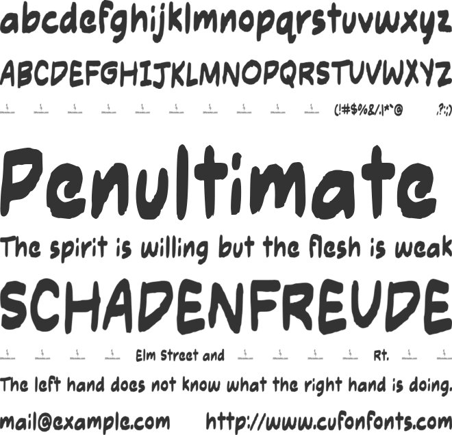Morning Call font preview