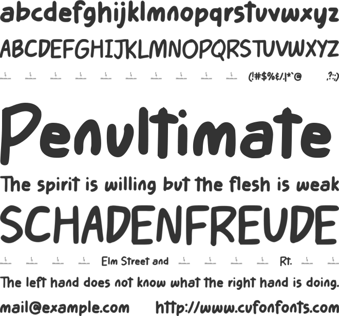 Morning Blue font preview