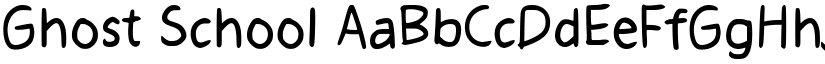 Ghost School font download
