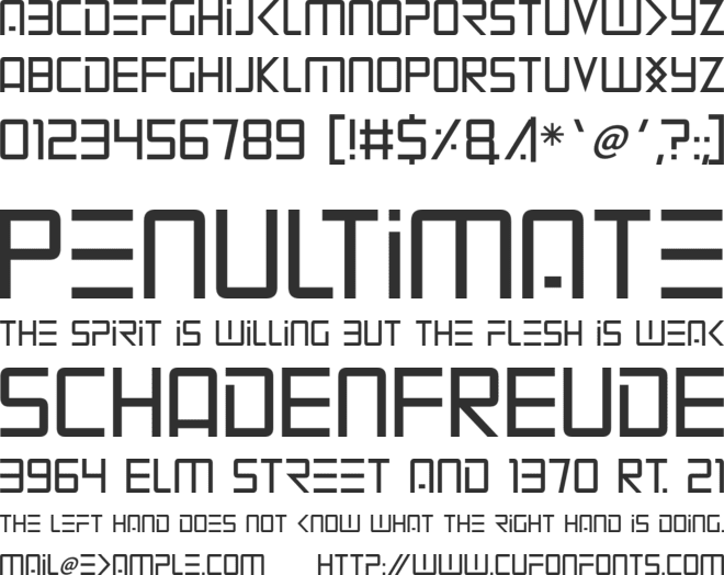 Mars Mission font preview