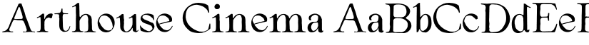 Arthouse Cinema font download