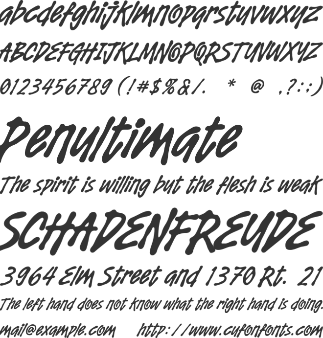Noishe font preview