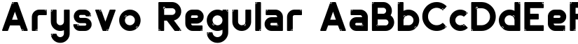 Arysvo font download