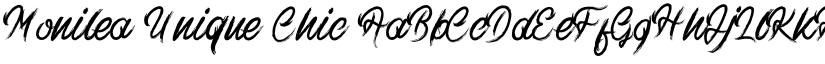 Monilea Unique Chic font download