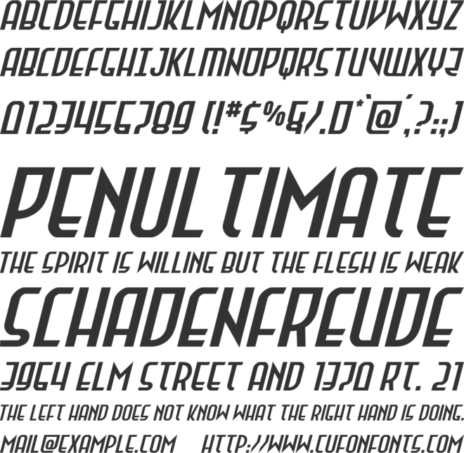 Great Laker font preview