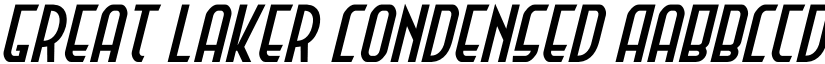 Great Laker Condensed font