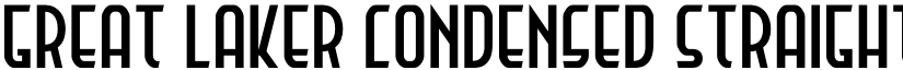Great Laker Condensed Straight font