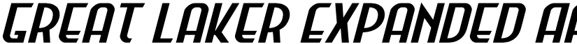 Great Laker Expanded font