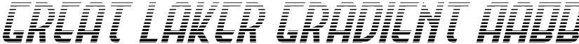 Great Laker Gradient font