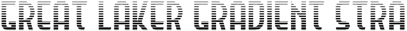 Great Laker Gradient Straight font