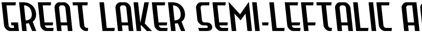 Great Laker Semi-Leftalic font