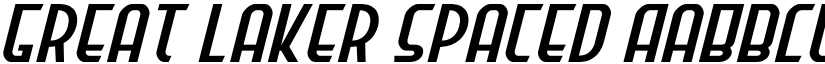Great Laker Spaced font