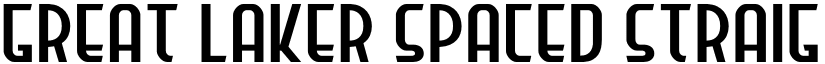 Great Laker Spaced Straight font
