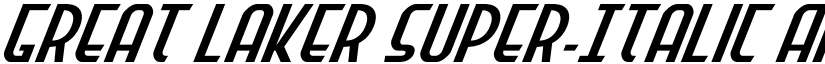 Great Laker Super-Italic font