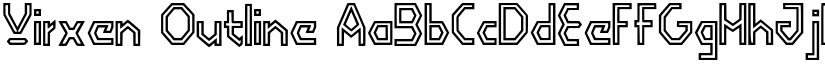 Virxen Outline font download