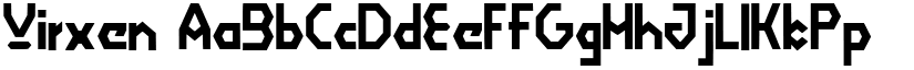 Virxen font