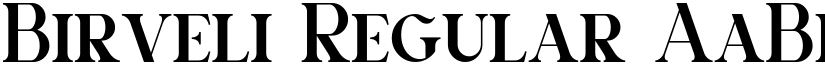 Birveli font download