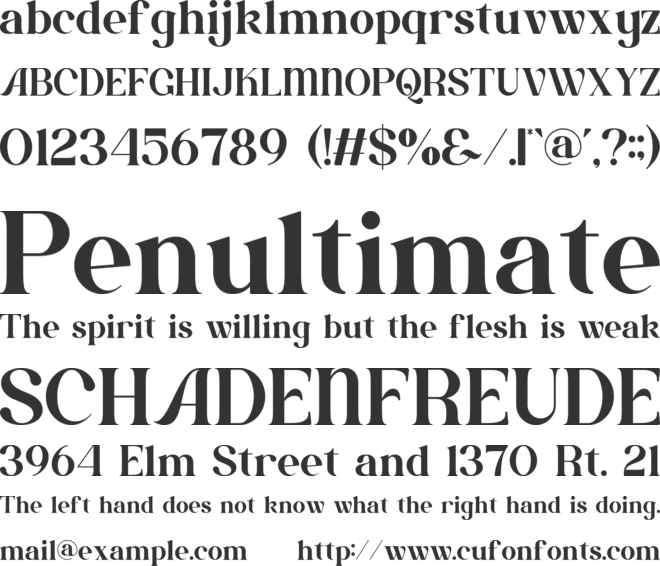 Bisoca font preview