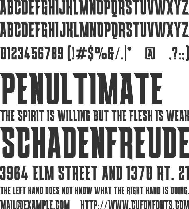 Lostane font preview