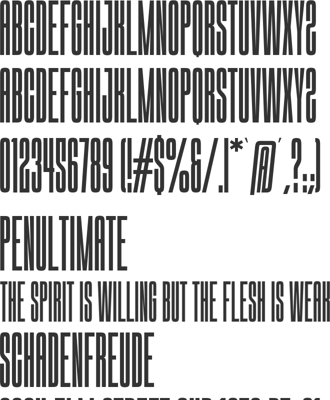 Wakers font preview