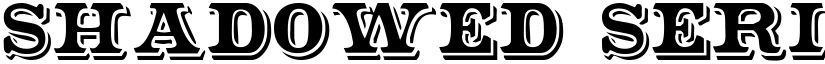 Shadowed Serif font