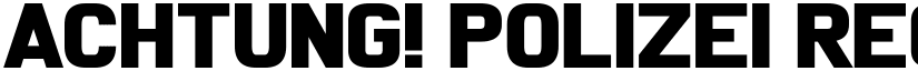 Achtung! Polizei Regular font