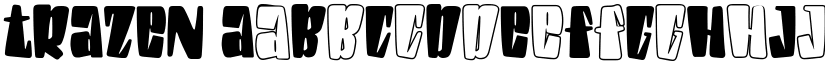 TRAZEN font download