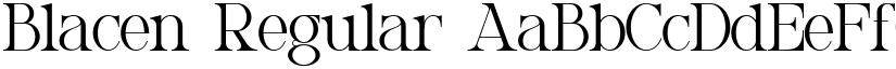 Blacen font download