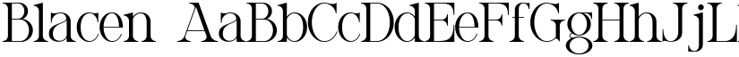 Blacen font download