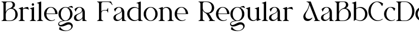 Brilega Fadone font download