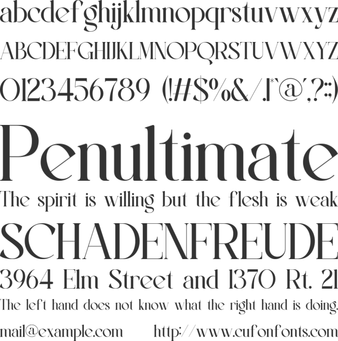 Bryevs font preview