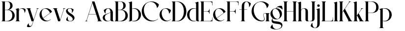 Bryevs font download