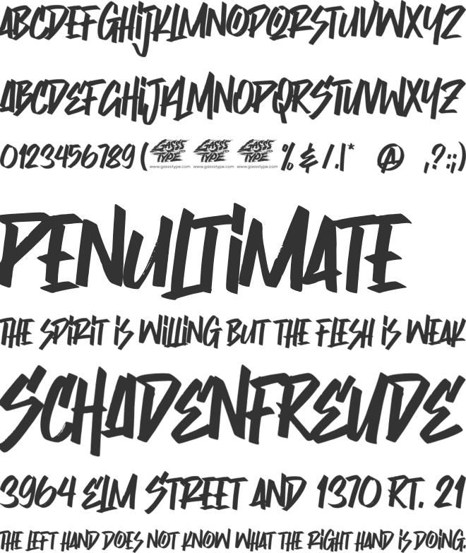 BigBoss Crew font preview