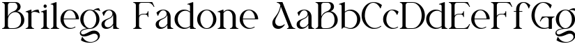 Brilega Fadone font download